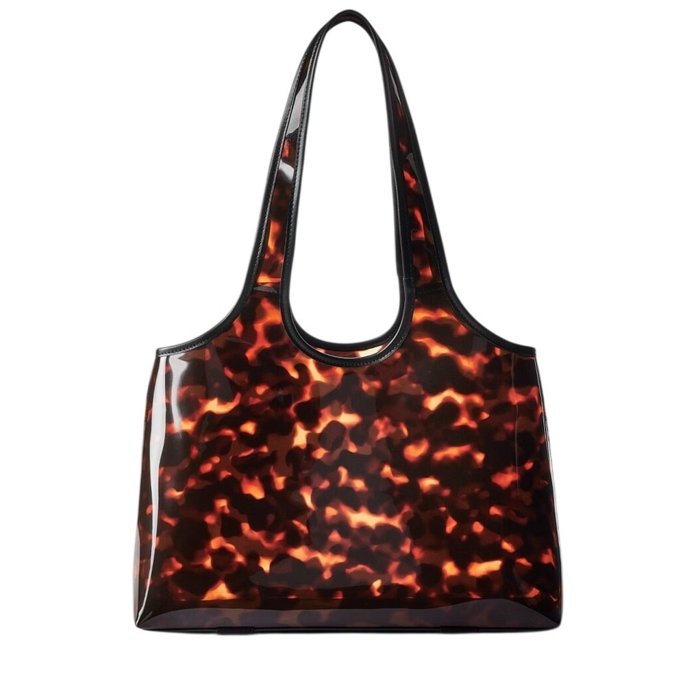 Shade & Shore Tote Jelly OS Brown Tortoise New PVC Beach Bag Target